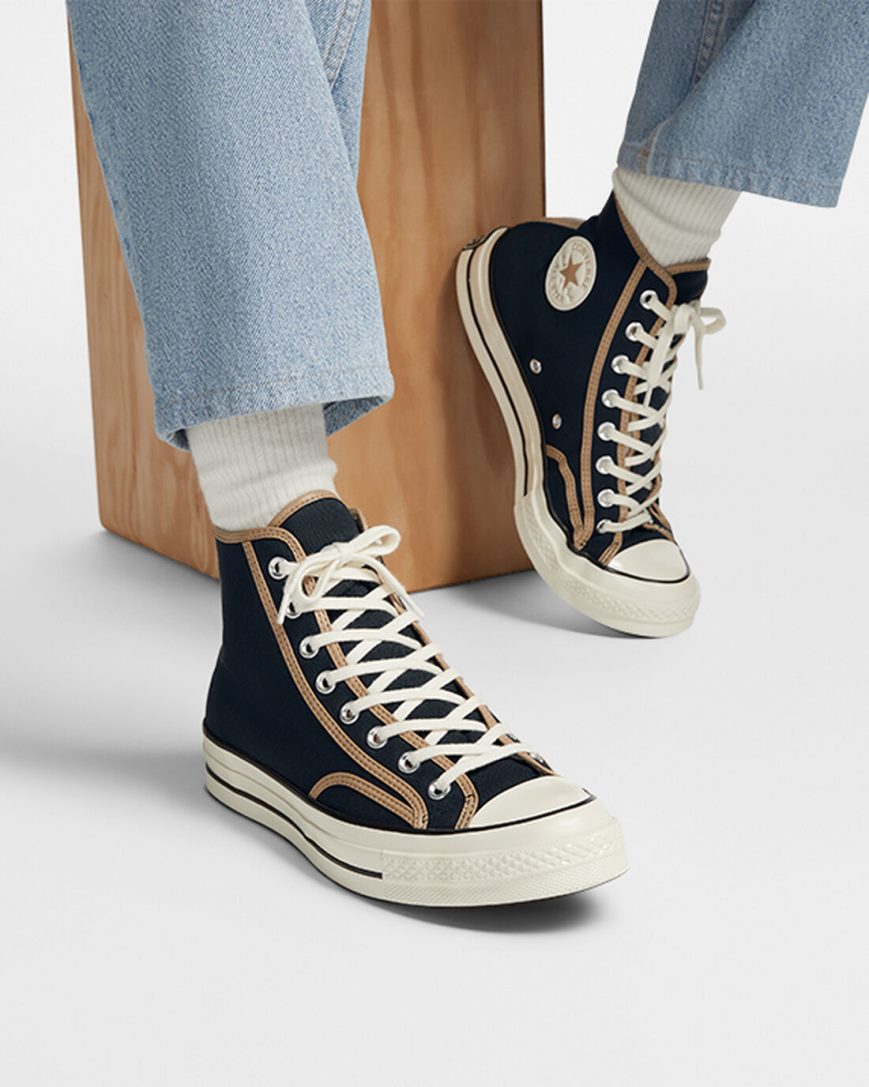 Tenisky Vysoke Converse Chuck 70 Heavyweight Platene Damske Čierne Hnedožltý | SK GJBNP9